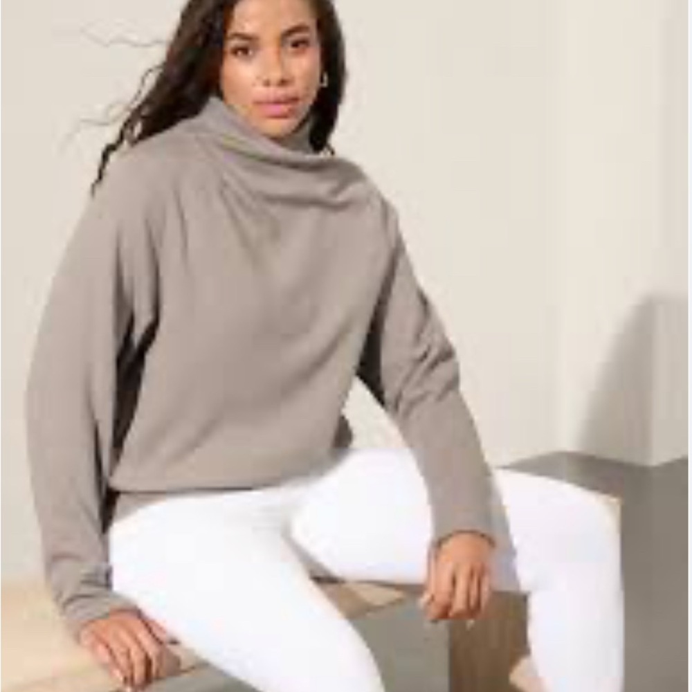 Athleta Cozy Karma Twist Neck Sweatshirt